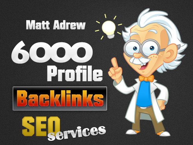 create 6000 Profile Backlinks for you on thousands of different forums and add a link to your website on each of the profiles