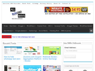 All Blogging Ways - Tech SEO news