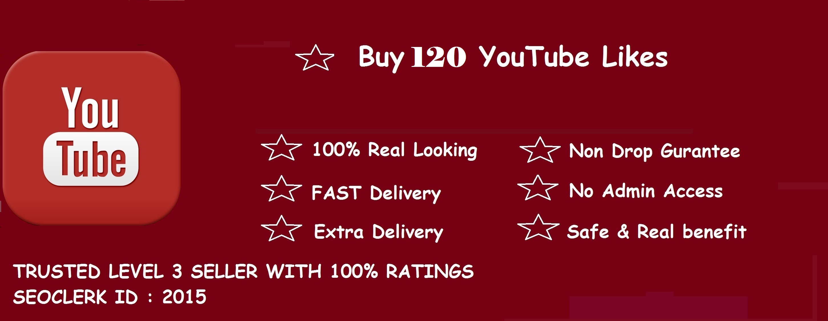 120+ YouTube Video Likes Very Fast Non Drop Guaranteedd for 1 SEOClerks