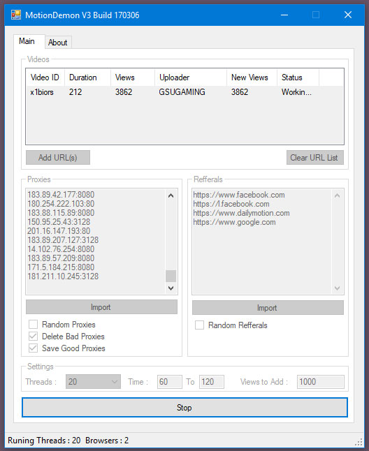 MotionDemon V3 - Generate Unlimited Dailymotion Views FOR LIFE