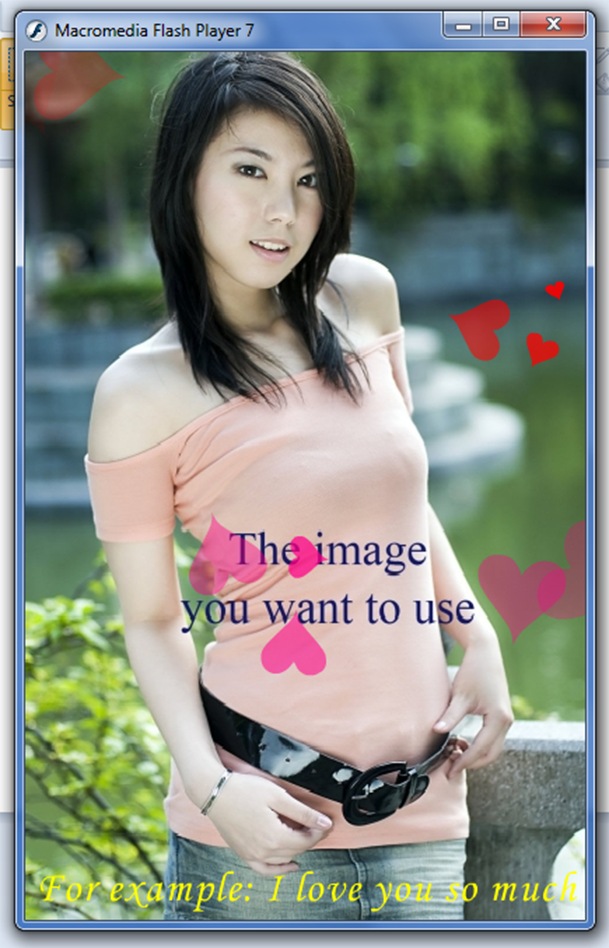 I will create flash cards for show love, new year, ...