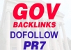 create 10 PR7 High PR DoFollow Gov Backlinks Get These Gov Sources To Improve Your Organic Seo Rankings In Google Yahoo and Bing