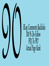 I will provide you 90 dofollow blog comment pr3 to pr...