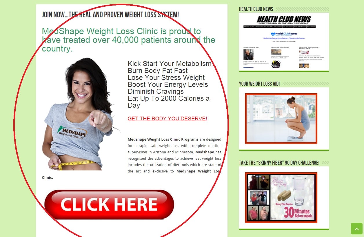 Advertise Your Fitness and Weight Loss Product or Site