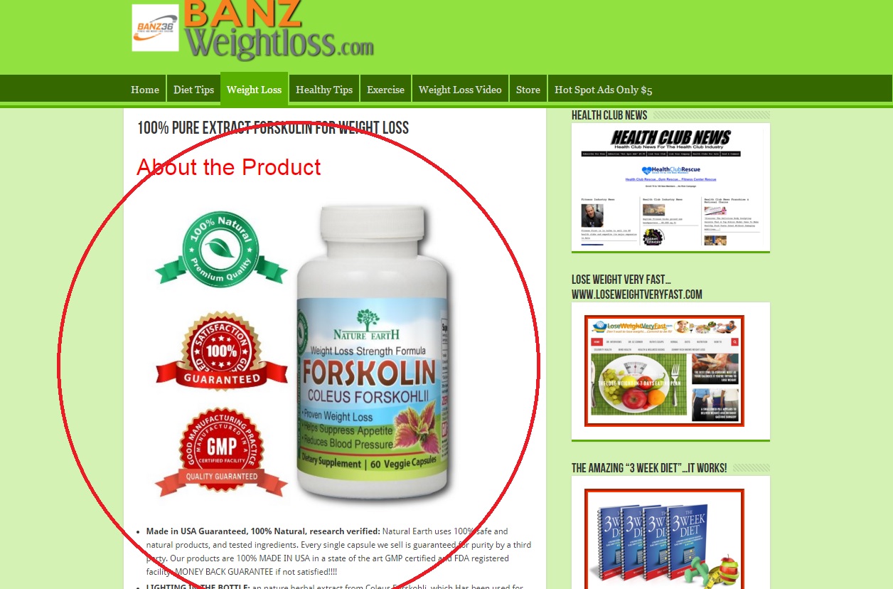 Advertise Your Fitness and Weight Loss Product or Site
