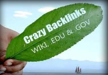 give you total 9000 wikilink edu and gov included for just 24 hours