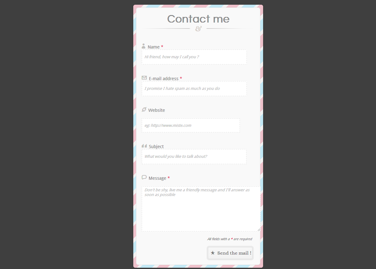 Code PHP/HTML contact form