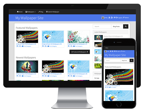 Make You a Modern 4K UHD Wallpaper Site