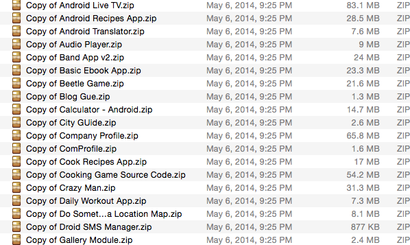 I will give you Over 350 app source codes