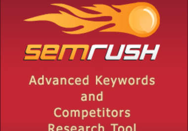 run an SEMrush reports for up to 5 domains or keywords