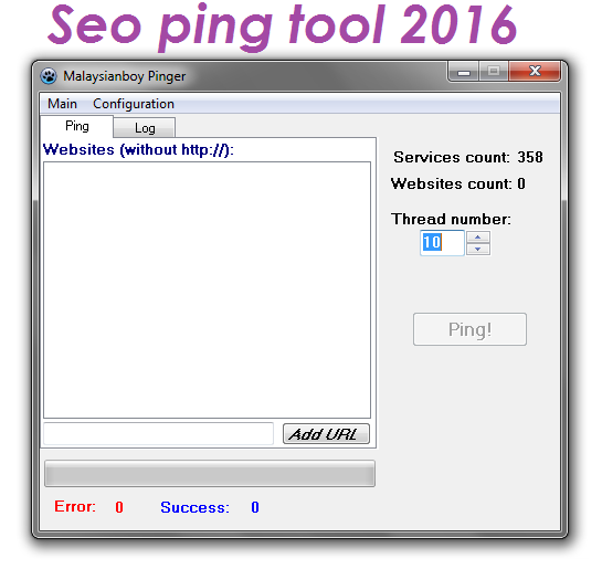 SEO Ping Faster Indexing tool