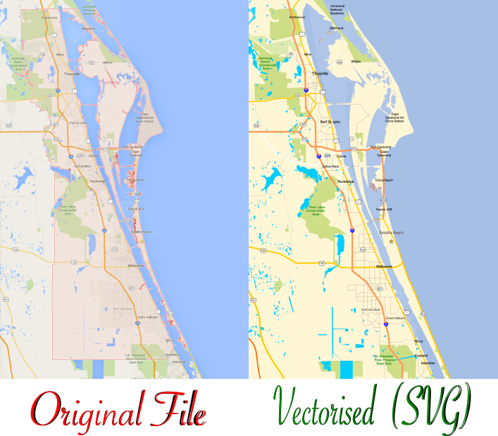 Vetorise Complex Map
