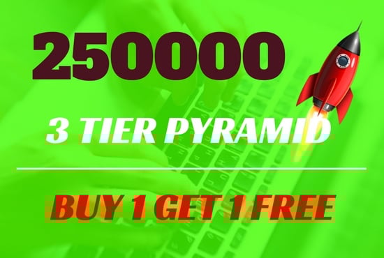 251000 Backlinks Pyramid GSA - 3 Tiers