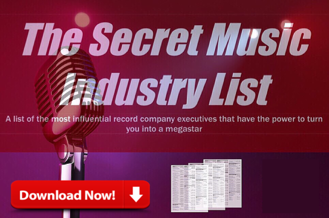Exclusive Music Industry Contacts. You'll Miss Out.