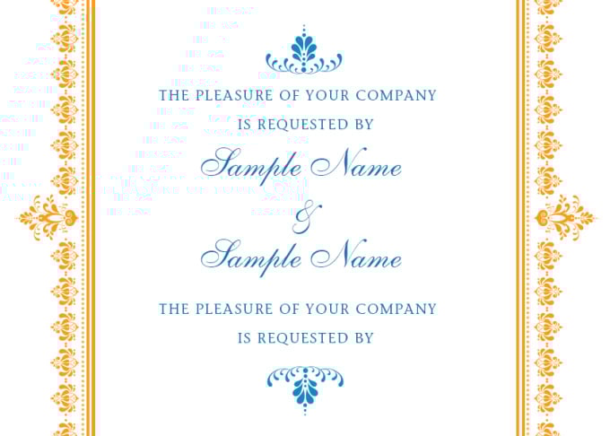create the most Elegant Wedding Invitation 