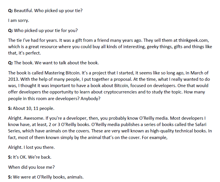 Arabic and English transcription