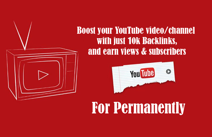 YouTube Marketing Strategy, 50,000 Backlinks To Boost Up Your Video Rank