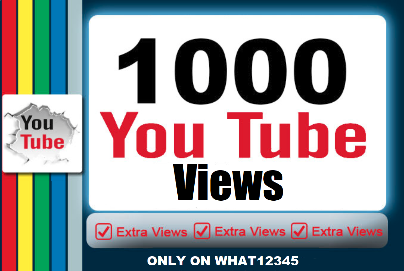 1,000+ High Quality Youtube Views for 3 SEOClerks
