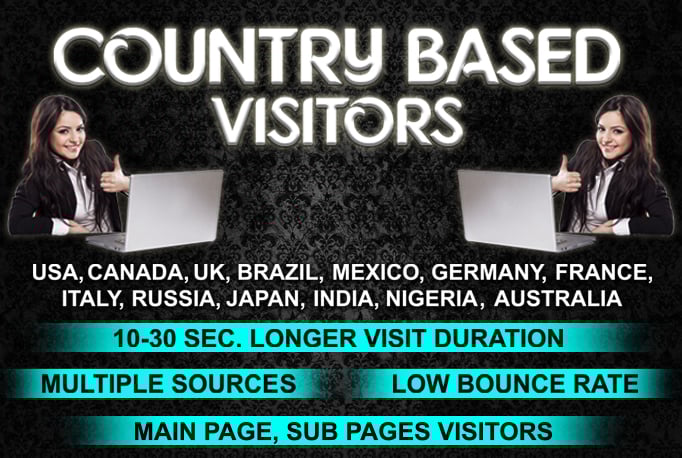 LOW BOUNCE UK,USA, EUROPE, AUSTRALIA website traffic visitors