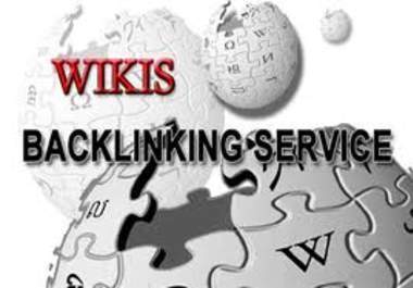 create 1000+ backlinks from wiki, edu and gov websites to your website 