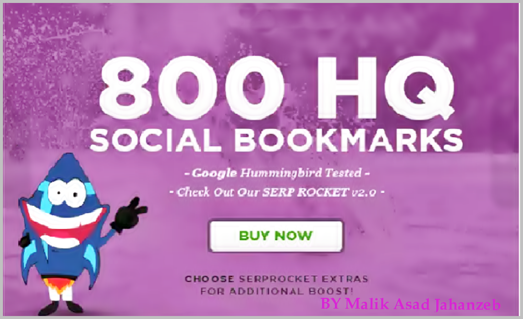 Add Your Site To 800 SEO Social Bookmarks High Quality Backlinks, RSS, Ping