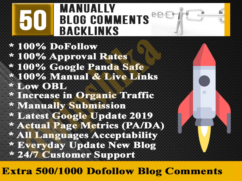 Give you 50 High PA DA Unique domain DoFollow Backlinks 