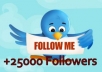 ★ Provide 25000+ Twitter Followers on your profile without password in few days:) ★
