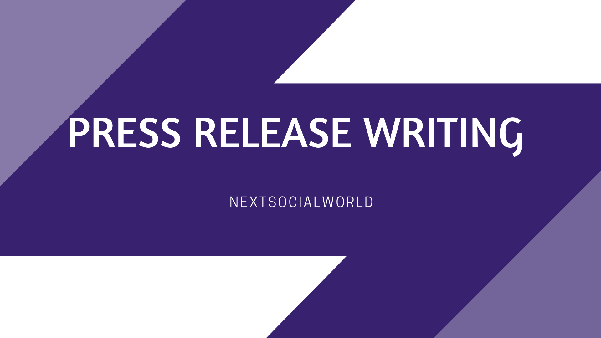 Professional press release writing services