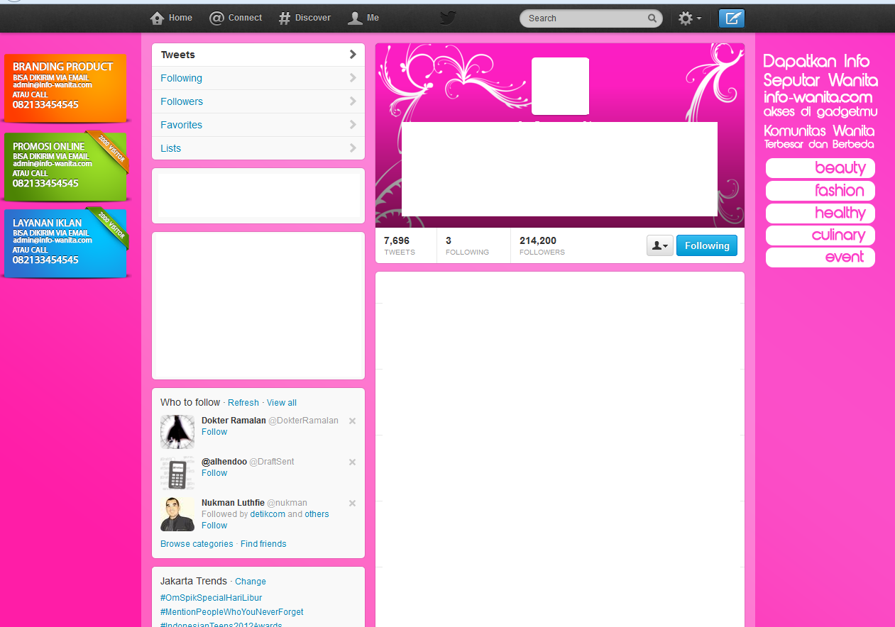 Design Twitter Background 