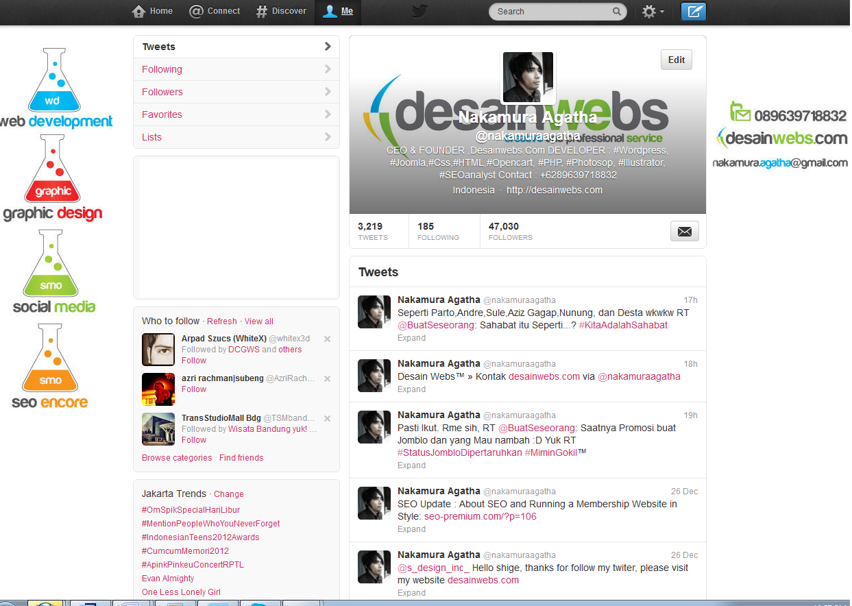 Design Twitter Background 