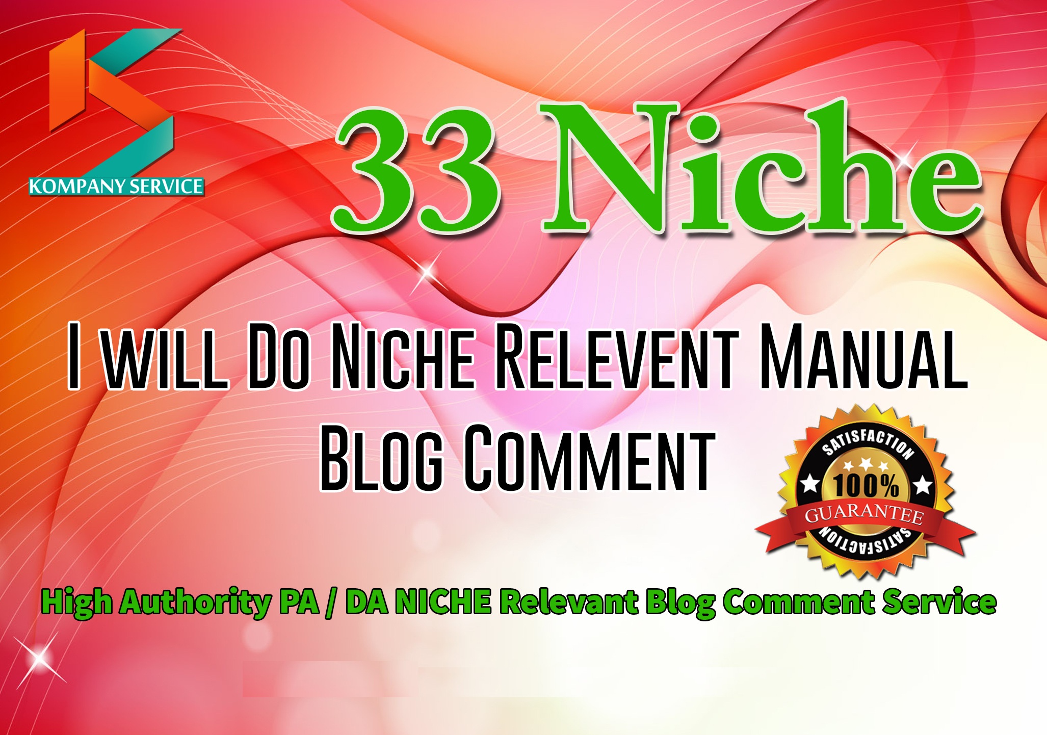 Provide 33 Niche Relevant Blog comment Backlinks