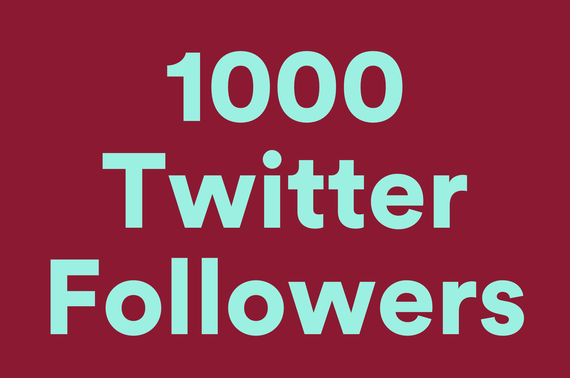 1000 Twitter Followers for $1 - SEOClerks
