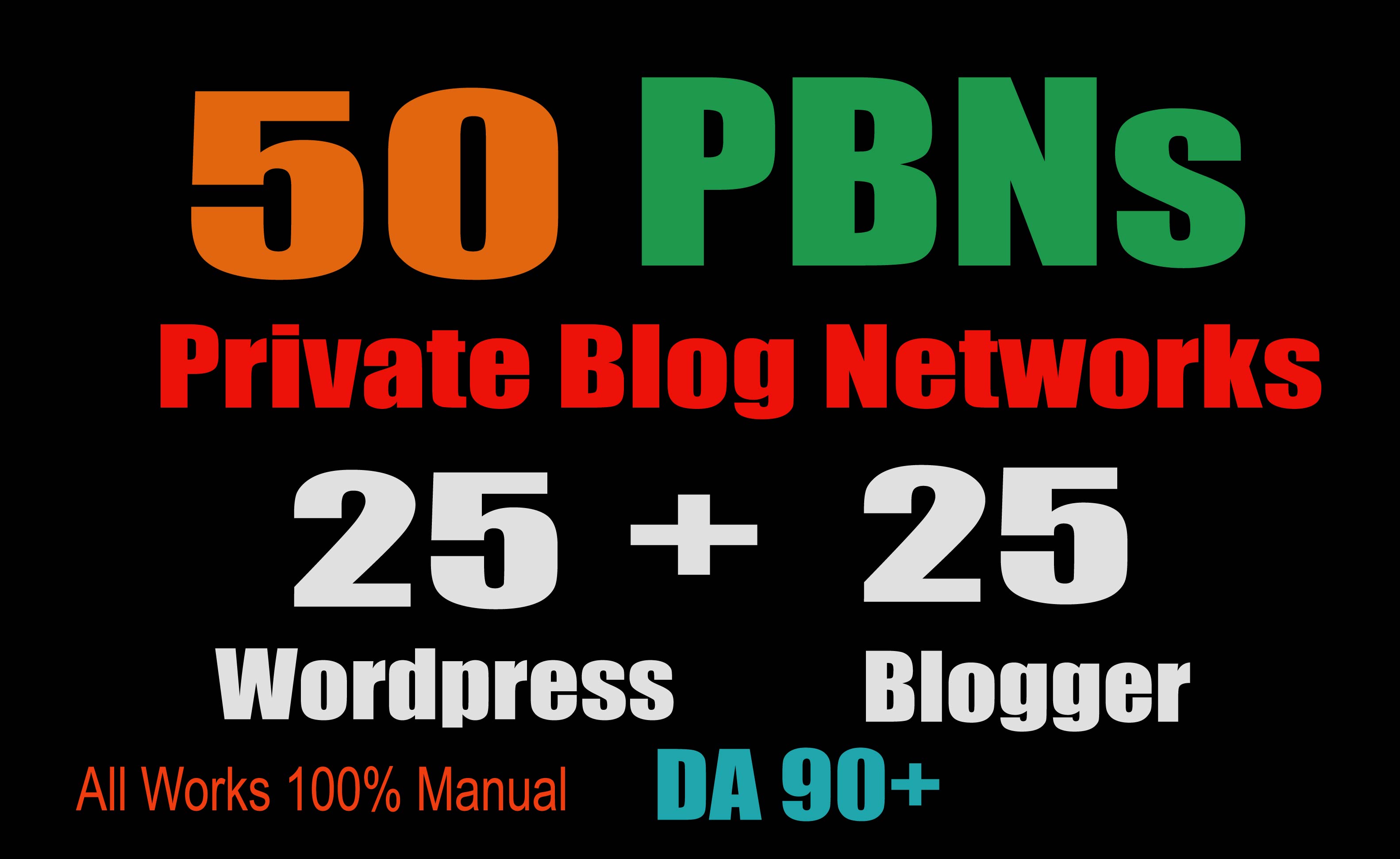 50 PBN POSTs (Blogger and WordPress) 90 High DA