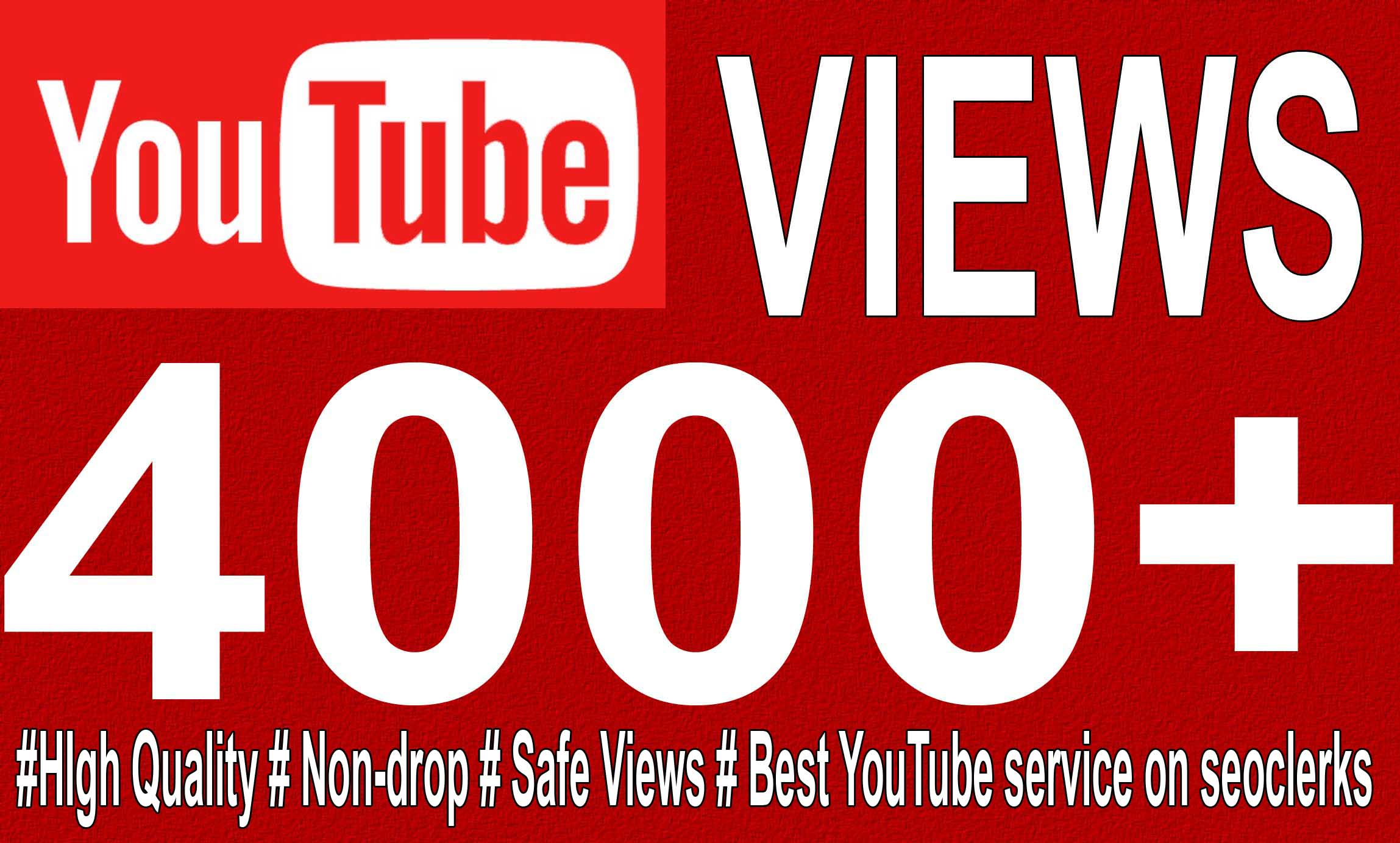 add 4000+ High Quality Youtube views for $2 - SEOClerks