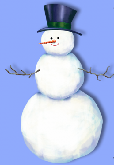 Color Christmas Cartoon Character