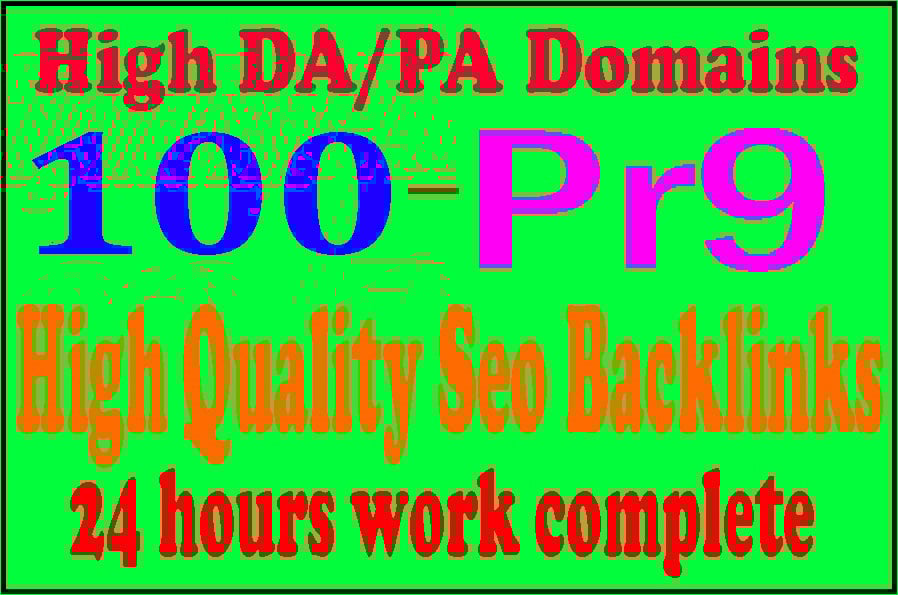 100 Pr9 + 10 Edu-Gov High Domains Authority Safe Seo Backlinks From - White Hat Backlinks