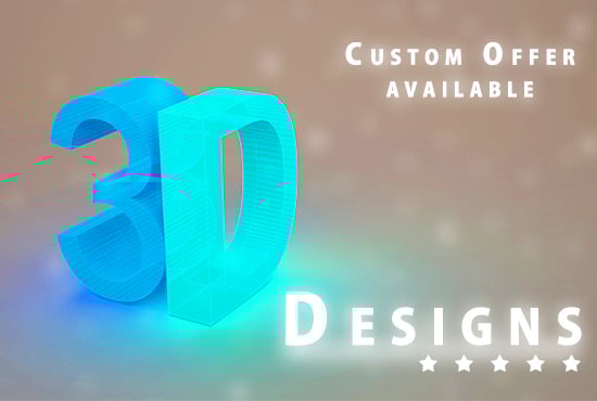 create 3D Model and do HD Quality Rendering