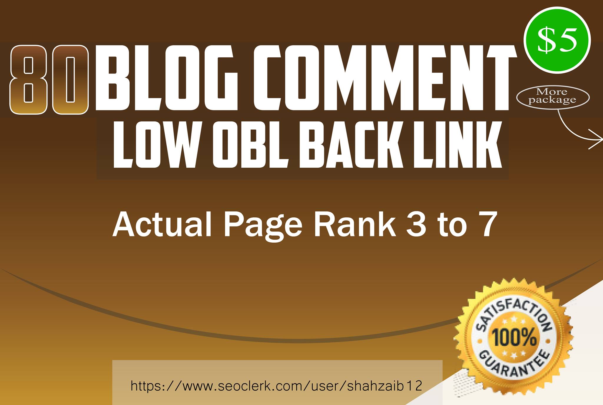 80 High PR low obl Blog Comments Backlink