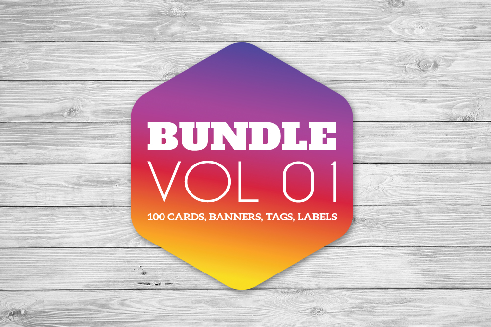 Bundle Vol 01: 100 beautiful greeting cards with source files