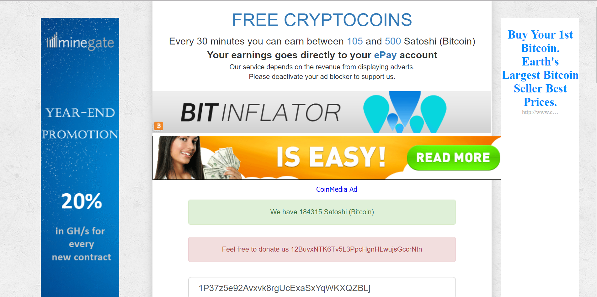 Make you bitcoin faucet site for $10 - SEOClerks