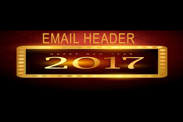 Design an email header 