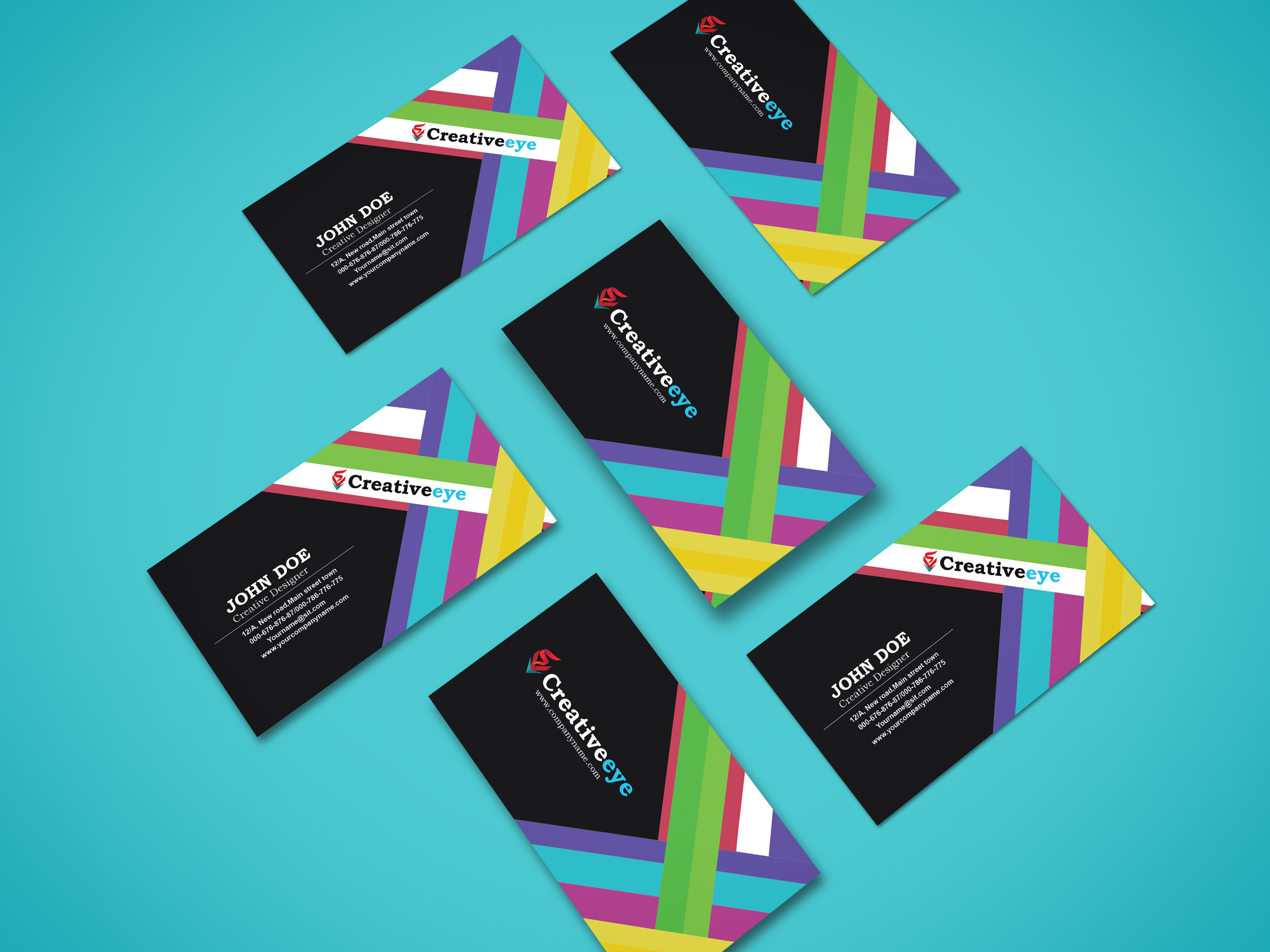 design 2 sided unique and eye catching business card