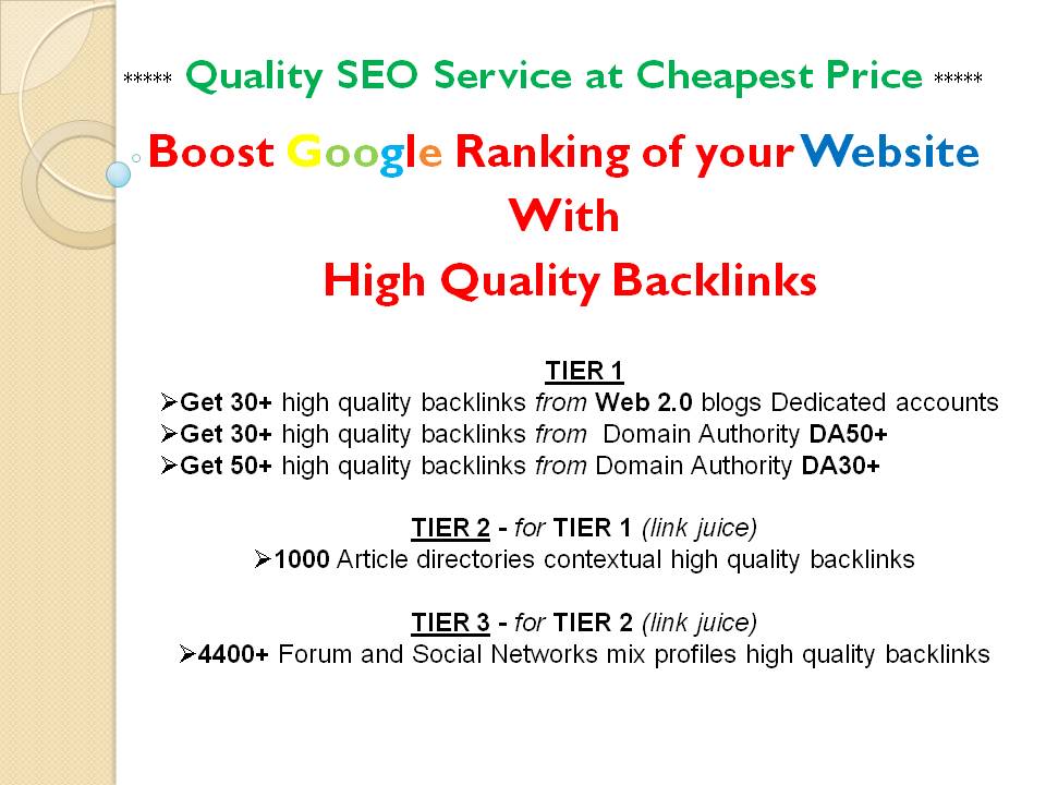 Premium SEO service to Boost Google Ranking