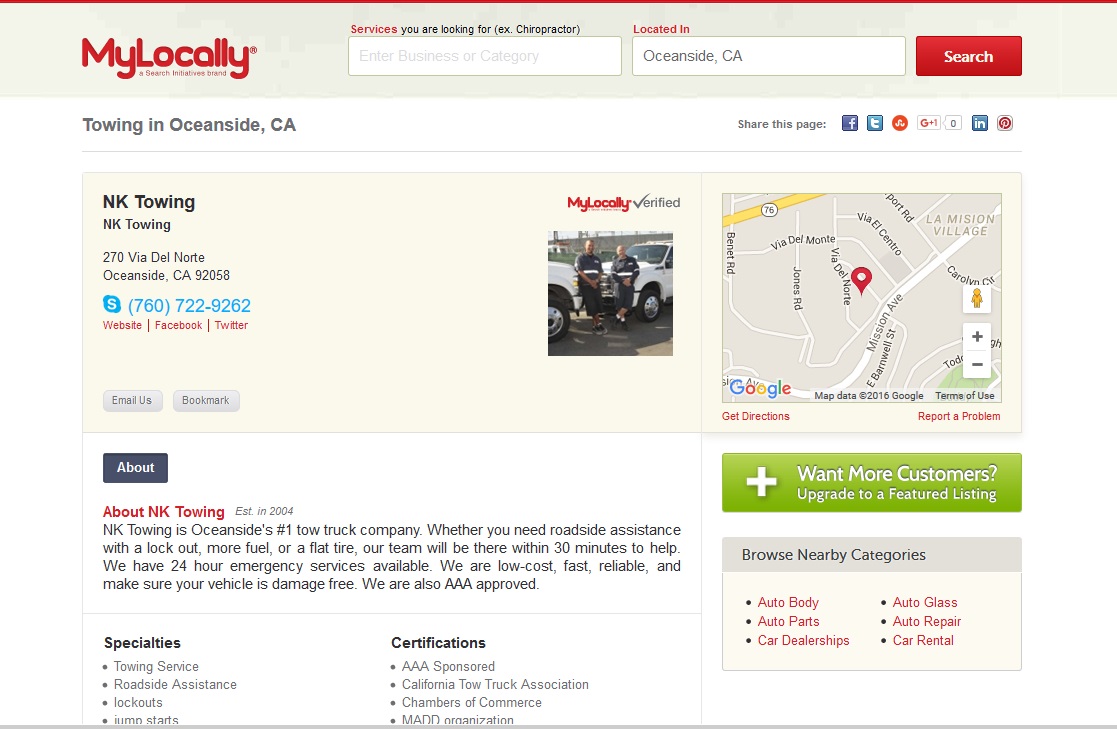 Citations Business Listing