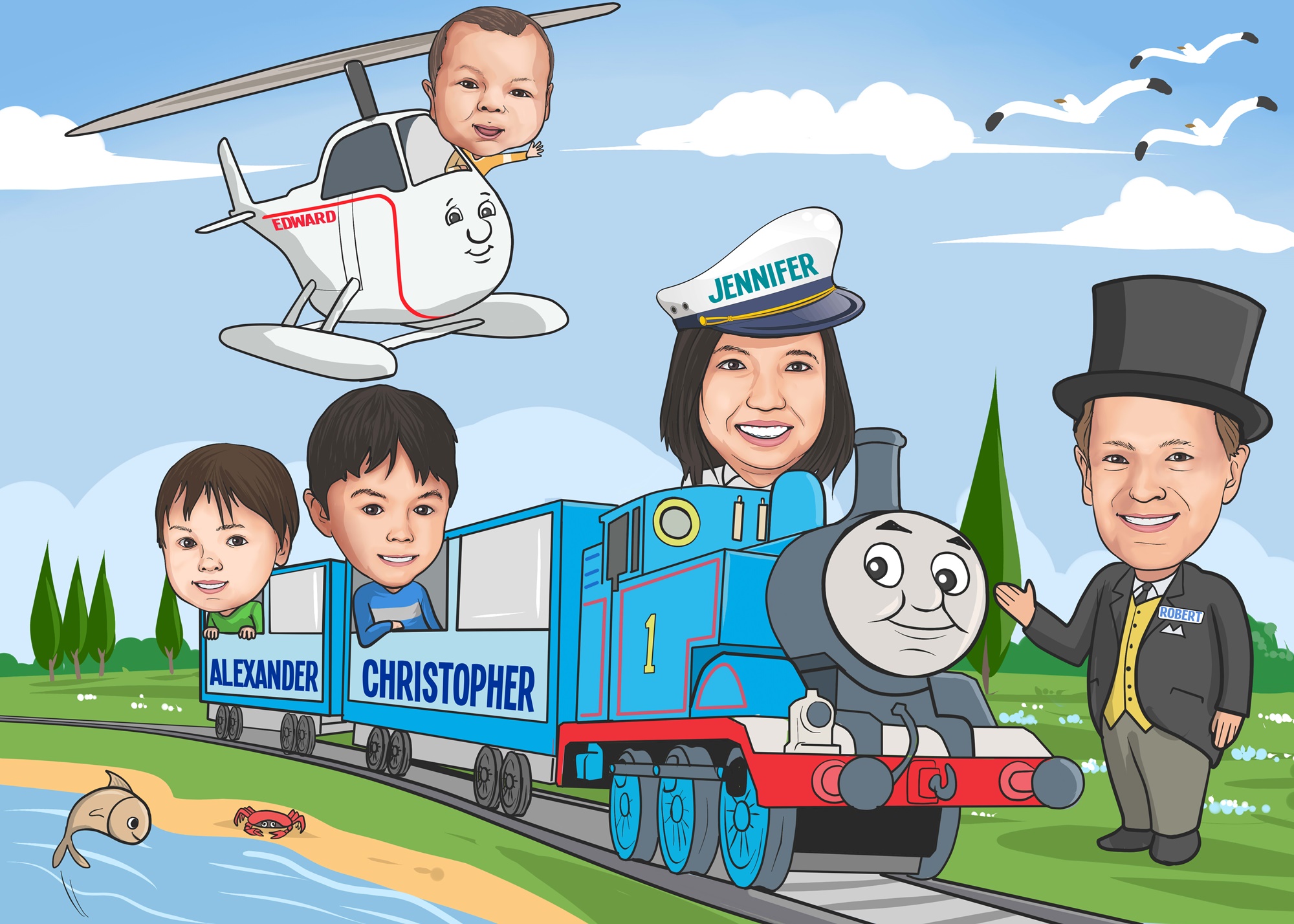  draw a cartoon and caricature