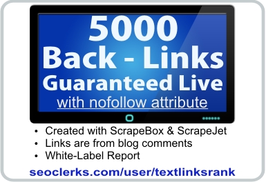 give you 5000 backlinks with nofollow attribute