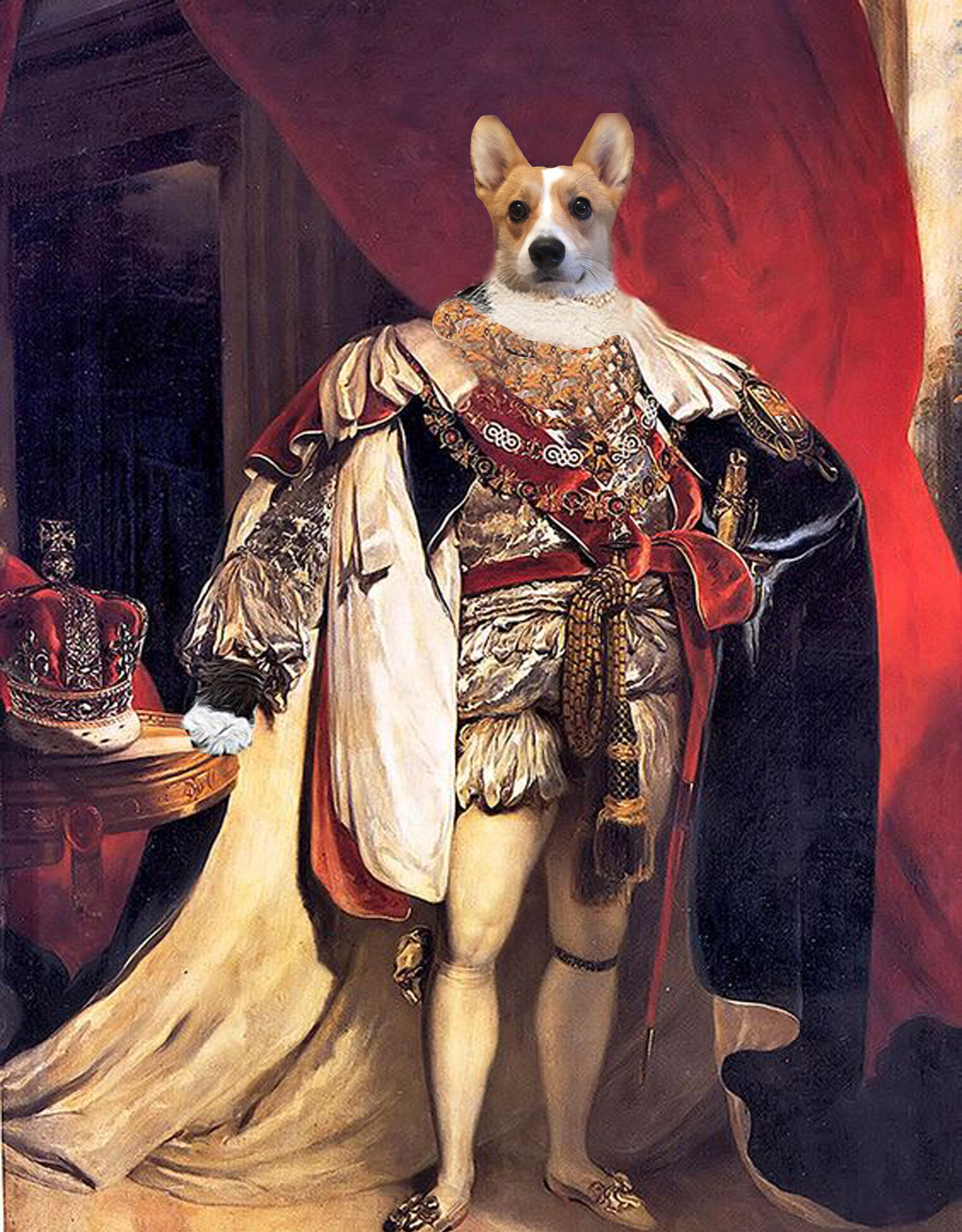 draw portrait of your pet in any clothes