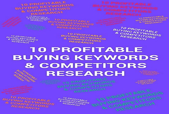 10 profitable buying Keywords and competitor research