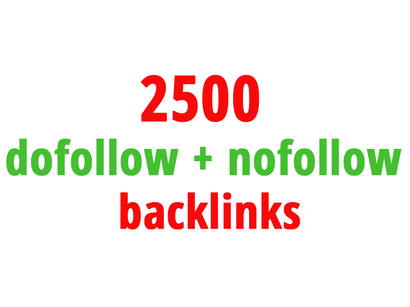 create 2500 dofollow plus nofollow backlinks also ping them all