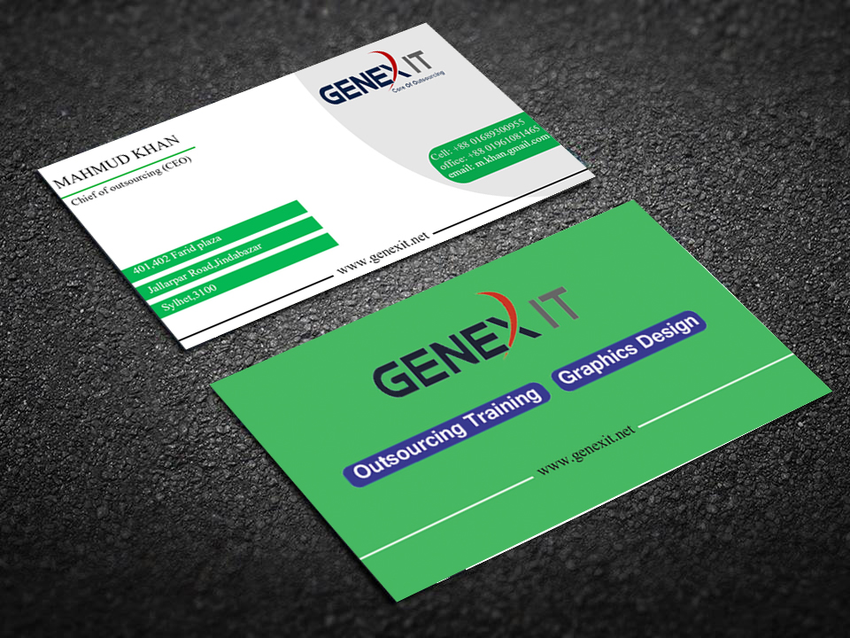 Create Double Side Business Card Design